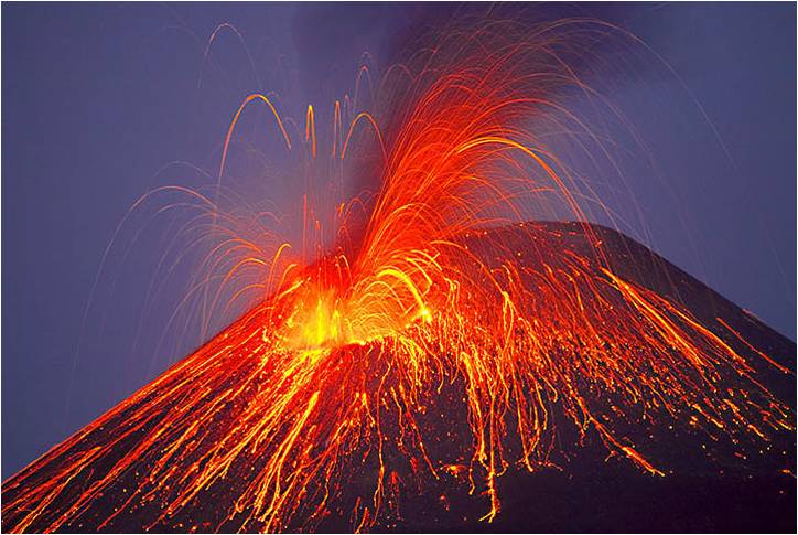 Eruptii vulcanice exemple